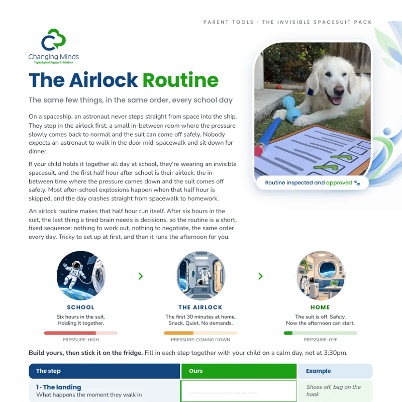 The Airlock Routine: fix the 3:30 meltdown printable resource preview